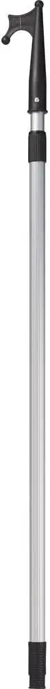 AWN Bootshaken teleskopierbar 1,17–2 m, schwimmfähig, aus eloxiertem Aluminium, Rutschfester Griff, robuster Nylon-Haken, leicht & stabil, Anlegehilfe & Bootszubehör