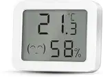 Haozee Zigbee Temperatur- und Feuchtigkeitssensor, ZigBee Hub erforderlich, für Fernüberwachung und Heimautomatisierung, Kompatibel mit Home Assistant Zigbee2mqtt