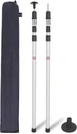 REDCAMP Aluminium Zeltstangen Teleskop 2er-Set, 230/320 cm Camping Teleskopstange Zelt, Verstellb...