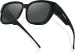 Meeloog Polarisierte Überbrille Sonnenbrille für Damen, Brillenträger, UV400 Schutz Sonnenbrille über der normalen Brille zum Fahren
