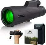 Monokular 12x50 mit Nitrogen, inkl. Handschlaufe [IPX6,FMC & BAK4],geeignet für Erwachsene,HD Weitsicht Fernrohr,Monocular, wasserabweisend,für Jagd,Wandern,mit Tasche