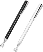 Teleskopmagnet, 2 Stück Magnetisches Teleskop Hebewerkzeug Greifwerkzeuge mit Taschenclip für Sch...