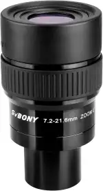 Svbony SV191 Zoom Teleskop Okular 1.25inch, 7.2-21.6mm Parfocal Telescope Objektiv, Weitwinkel FMC Teleskop Objektiv, Astronomisches Zubehör für Mond, Planeten, Nebel, Sternhaufen