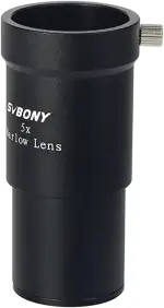 Svbony Barlowlinse 5X, 1,25 Zoll Metall Barlow Full Multi Coated Teleskop Okular Zubehör für Planetenbeobachtung und Astrofotografie