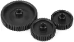VBESTLIFE Fotografie Follow Focus Gear Kit, M0.8-65T/43T/38T 3PCS Zahnrad Kamera Objektiv Fokussierung Zubehör für Fotga DP3000