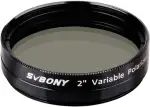 Svbony SV128 Okularfilter 2-Zoll, Mondfilter Variabel zum Betrachten des Mondes und der Planeten