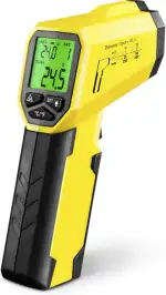 TROTEC Infrarot Thermometer BP17 – Laser Thermometer, Taupunkt Erkennung – Messbereich -50°C bis +380°C, Pyrometer
