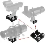 Universal Schwalbenschwanz Basis für Sucher Zielfernrohr, Ideal Optische Teleskop Sucher Zielfernrohr Mount Halterung für Installation von Sucher Zielfernrohr Grüner Laserpointer Halterung