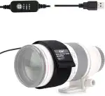 KIWIFOTOS Objektivheizung Abendtauentferner USB-Wärmerstreifen für Nikon Sony Olympus Sigma Fujif...
