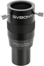 SVBONY SV216 3X Barlowlinse, 3,25 cm (1,25 Zoll), voll mehrfach beschichtet, 4-Elemente, APO Apochromatisches Barlow, Teleskop-Zubehör, passend zu Teleskopokular für planetarische Visuelle und