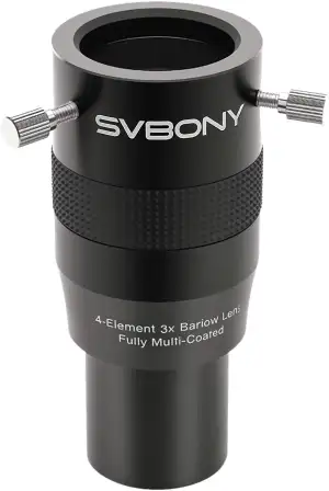 SVBONY SV216 3X Barlowlinse, 3,25 cm (1,25 Zoll), voll mehrfach beschichtet, 4-E