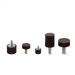 Gummipuffer Typ D M8 Ø30x20 mm Gummipuffer, Schwingungsdämpfer, Elastikpuffer, Vibrationsdämpfer, Silentblock, Anschlagpuffer, Gummi-Metall-Puffer