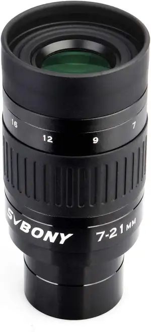 Svbony SV135 Teleskop Okulare Zoom, 1.25 Zoll 7-21mm Zoomokular mit FMC Green Fi