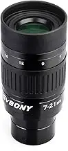 Svbony SV135 Teleskop Okulare Zoom, 1.25 Zoll 7-21mm Zoomokular mit FMC Green Fi
