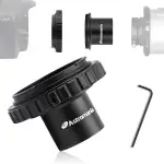 Astromania Teleskop Kamera Adapter, T2 T Ring und T Adapter M42x0,75 Außengewinde auf 1,25 Zoll Teleskop Foto Adapter, T-Mount Teleskop Astrofotografie Zubehör für Canon EOS SLR/DSLR Kamera