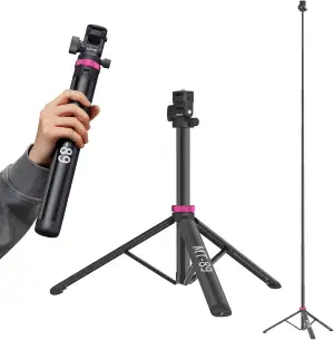 ULANZI MT-89 Ausziehbares Stativ Aluminium, 208cm Lichtstativ tragbares verstell