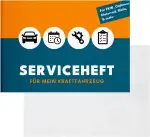 Serviceheft Auto inkl. Hülle | Universal Scheckheft, Inspektionsheft & Wartungsheft für KFZ, PKW, Oldtimer, 15 Inspektionen, Fahrzeugdaten, Halterwechsel & Notfallnummern, Made in DE, 5er