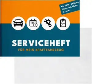 Serviceheft Auto inkl. Hülle | Universal Scheckheft, Inspektionsheft & Wartungsh