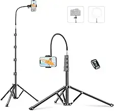 Victiv 224cm Hoch Handy Stativ, Schwerlast Flexibel Overhead Stativ für Kamera m