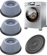 Waschmaschine Füße Pad Fußpolster 4 Stück Universal Anti Vibration Waschmaschine Füße [Vibrations...