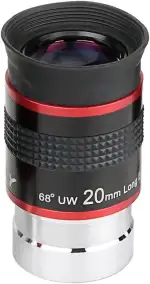 Svbony Okular Teleskop1,25”, 20mm Weitwinkel Teleskop Okular 68° FMC Beschichtung Astronomie Zubehör, Kontrastreichere Bilder, für Mondoberflächenplaneten Hellen Nebel