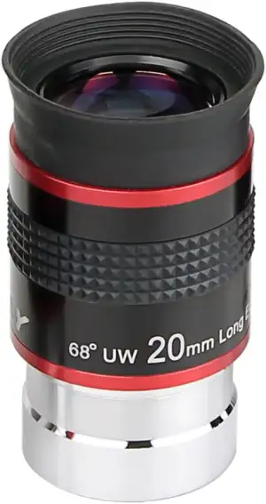 Svbony Okular Teleskop1,25”, 20mm Weitwinkel Teleskop Okular 68° FMC Beschichtun