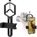 Spektiv Handy Adapter - Telefon-Zielfernrohrhalterung für Telefon (53mm to 90mm) Telefonhalterung für Teleskop, Fernglas, Mikroskop, für Okulare mit einem Durchmesser von (24mm to 52mm)