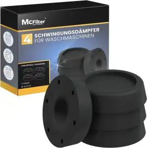 McFilter I 4 Schwingungsdämpfer für Waschmaschinen und Trockner I Universal Vibr