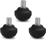 Manbily 3 Stück Gummifuß, Rubber Base für Kamerastativ & Einbeinstativ, 3/8 Zoll Schraube, Universelle Größe, Ersatz rutschfeste Stativ-Beinfüße, Zubehör Mount Adapter (3,5cm*3,5cm)