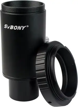 Svbony Teleskop Kamera Adapter 1,25",M42 Projektionsadapter,Aluminium T2 T Mount Adapter Kompatib...