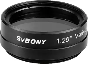 Svbony SV128 Variabler Polarisationsfilter 1.25", Teleskopfilter Metallrand Optische Glaslinse, E...