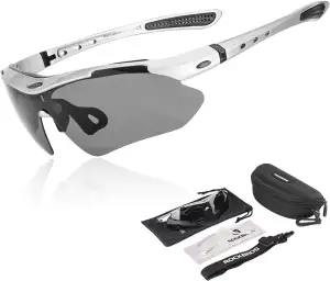 ROCKBROS Fahrradbrille Polarisiert Brille Sonnenbrille Herren/Damen UV 400 mit K