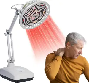 300 Watt Rotlichtlampe Wärmelampe, Infrarotlampe Mit Timer, Einstellbarer Winkel