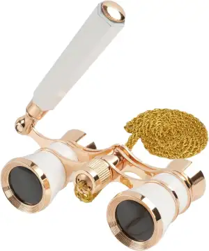 Opernglas 3x25 für Damen & Kinder, BK7 Prismen Optik - Verstellbarer Griff & Ket