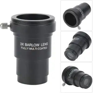 POFET 3 x Barlowlinse, 3,2 cm Barlowlinse, Astronomie-Teleskop für Okulare, voll