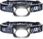 Lepro Stirnlampe, 2 Pack, Superhelle LED Kopflampe mit 6 Leuchtmodi, Wasserdicht, Batteriebetriebene LED-Leicht-Stirnlampen für Radfahren, Laufen, Camping für Kinder und Erwachsene