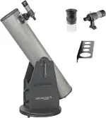 Omegon Dobson Teleskop Advanced X N 203/1200 | Spiegelteleskop für Einsteiger | Große 203mm Öffnung | Präzise Nachführung | Ideal für Deep-Sky und Planeten | Robuste Dobson-Montierung