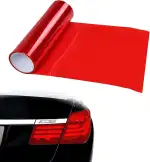 1 Rolle Scheinwerferfolie,Rote Folie Transparent,Cellophanfolie,Tönungsfolie Auto,Carbon Folie Rot,Klebefolie Rot,Scheinwerfer Folie,Zuschneidbar,Selbstklebend,Auto-Rücklichttönungsfolie