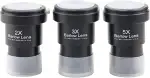 Teleskop Barlow Linsen Kit 2X-3X-5X, 1,25 Zoll Teleskop Zubehör, Vollmetall Multi Coated Breitband Grünfilm Barlow Linse für Teleskop Astronomie Okular