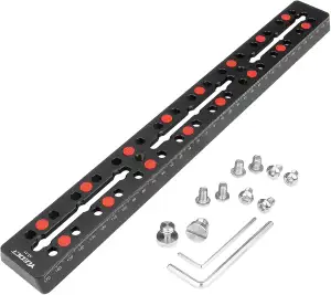 350 mm Schienenleiste aus Metall mit Schwalbenschwanz-Montageplatte mit M6 1/4 Z