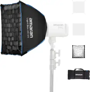 Amaran Light Box 45x45 Faltbare Bowens Mount Softbox 45cm, EIN-Snap-Setup Quadra