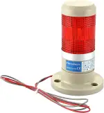 Heschen LED Lampe Warnleuchte Turm Signalleuchte,Kontinuierliches Licht, 220VAC Rot 2 Drähte