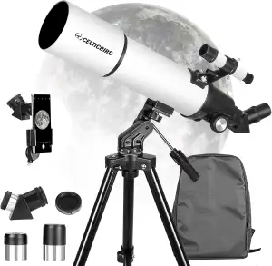 CELTICBIRD Teleskop 80 mm Öffnung 600 mm für Erwachsene, Astronomie-Anfänger ast