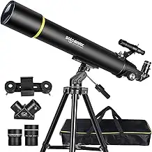 SOLOMARK Teleskope für Erwachsene Astronomie, 80mm Aperture 900mm Refraktor Tele