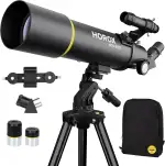 Teleskop 80mm Öffnung 500mm Refraktor Teleskop für Erwachsene, Teleskop für Kinder Anfänger w. Pr...