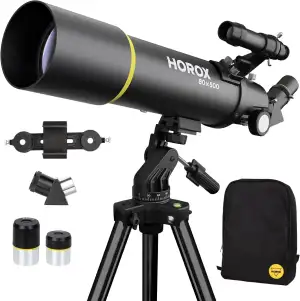 Teleskop 80mm Öffnung 500mm Refraktor Teleskop für Erwachsene, Teleskop für Kind