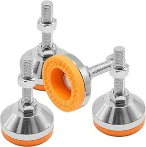 4Pcs 2.36" Durchmesserbasis Hochleistungs-Nivellierfüße, D60xM12x50 Verstellbare
