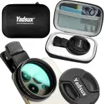 CPL Polarisationsfilter für iPhone, Samsung und andere Smartphones, Clip-On-Adapter, HD-doppelseitig, mehrfach beschichtetes SLR-Objektiv, optisches Glas, Handy-Objektiv-Zubehör