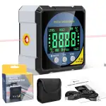 Digitaler Laser Winkelmesser, Lytool Neigungsmesser Laser Wasserwaage mit Vierseitigem Magnet, Do...