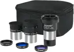 Svbony SV233 Okular Teleskop Set, 6 mm, 17 mm PLOSSL Okular, 2X Barlow Linse, Mond, ND4, 82A Farb Filter, mit Einer Tragbaren Tasche, Siebenteiliges Teleskop Zubehör für Astronomische Visuelle